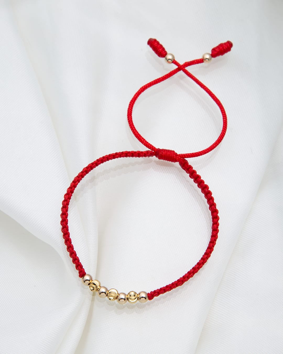 Manillas de pareja con balines lisos e italianos de 4mm de Oro Laminado 18k