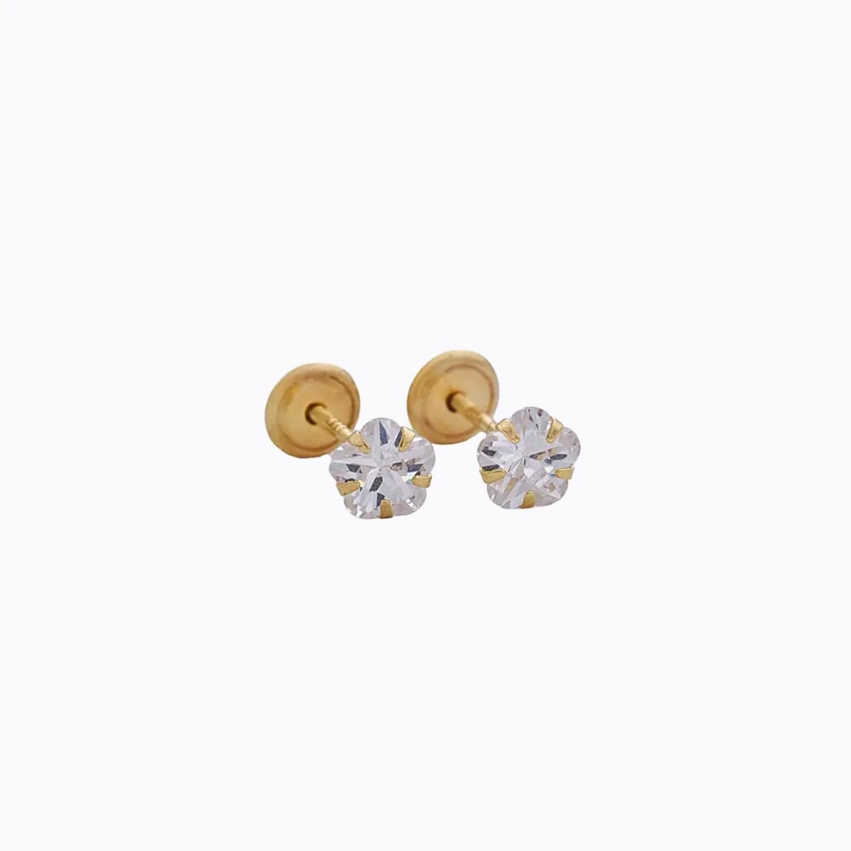 Aretes Topo Star SB de Rosca – IT Premium Oro Laminado 18K | OM JOYERÍA
