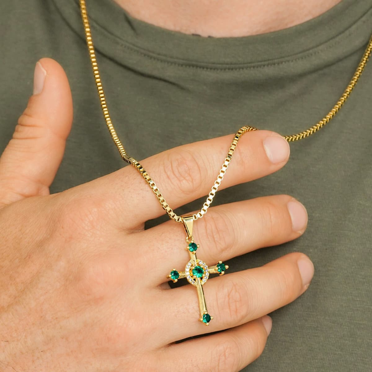 Cadena Veneciana Gruesa 65 cm Hombre – Oro Laminado 18K | OM JOYERÍA