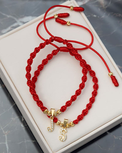 Manillas de pareja dije letra y balines italianos de 4mm de Oro Laminado 18K.