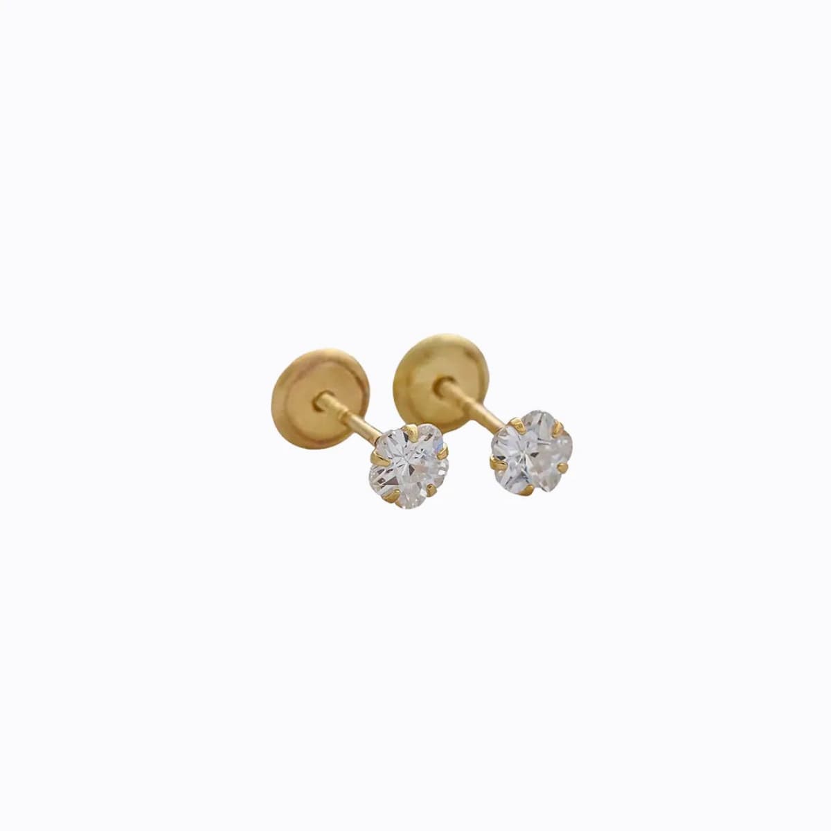 Aretes Topo Star SB de Rosca – IT Premium Oro Laminado 18K | OM JOYERÍA