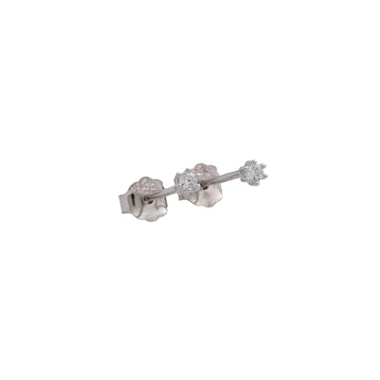 Aretes Topos Destello Fine 1 mm Plata Ley 925 fondo blanco