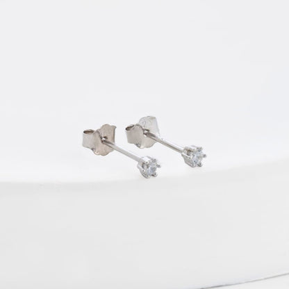 Aretes Topos Destello Fine Plata Ley 925 | OM JOYERÍA