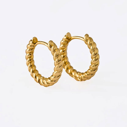 Aretes Candongas Elegant – Oro Laminado 18K | OM JOYERÍA