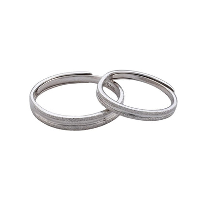 Argollas Eternal Glow ajustables Plata Ley 925 fondo blanco