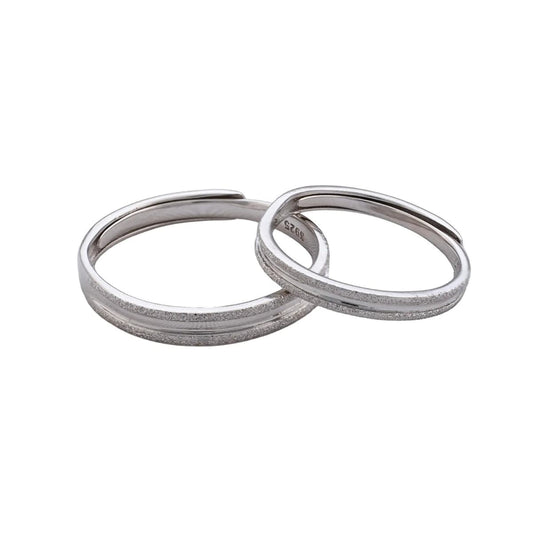Argollas Eternal Glow ajustables Plata Ley 925 fondo blanco