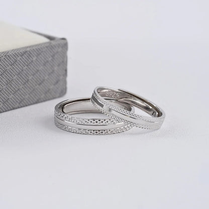 Argollas Promise Plata Ley 925 set pareja