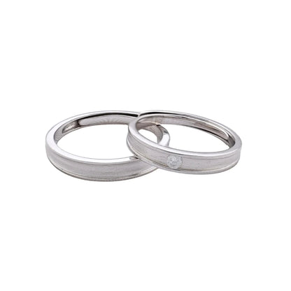 Argollas Pure Love ajustables Plata Ley 925 fondo blanco