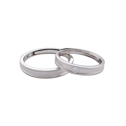 Argollas Pure Love ajustables Plata Ley 925 fondo blanco