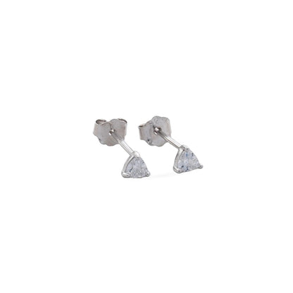 Aretes Topos Tria Luxe MT 3 mm Plata Ley 925 fondo blanco