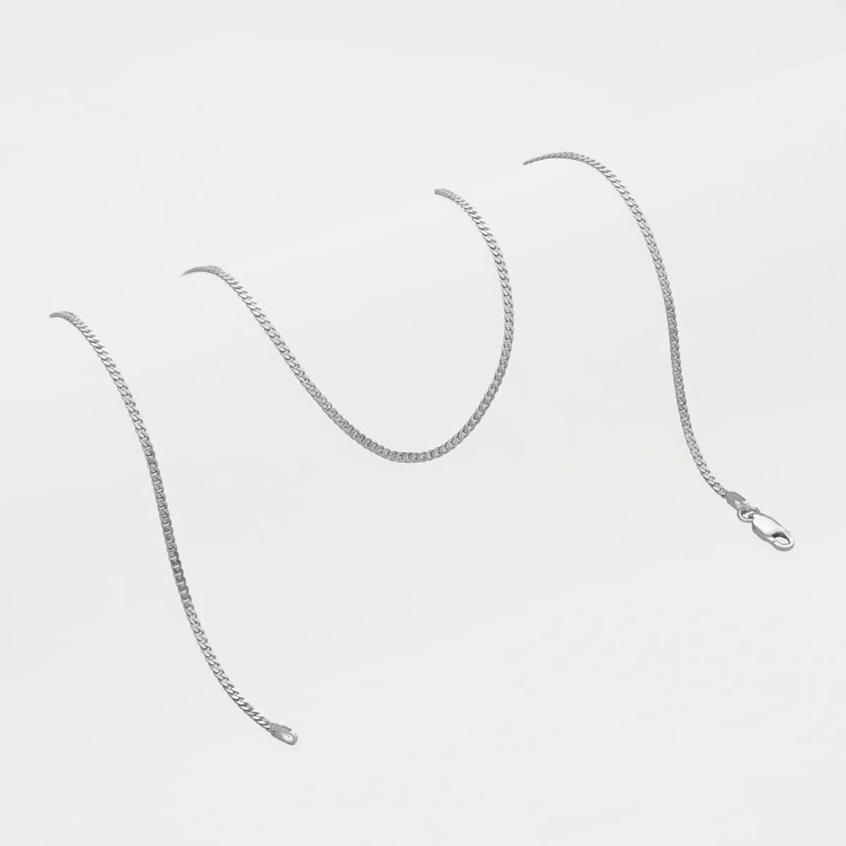 Cadena Cubana 1,9 mm 45 cm Plata Ley 925 mujer
