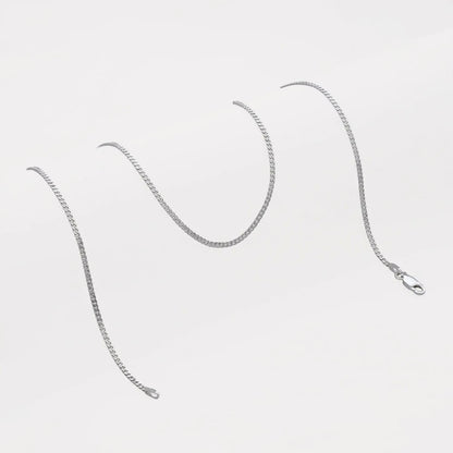 Cadena Cubana 1,9 mm 45 cm Plata Ley 925 mujer
