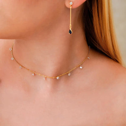 Cadena Gypsy 35 cm Extensor Mujer Oro Laminado 18K