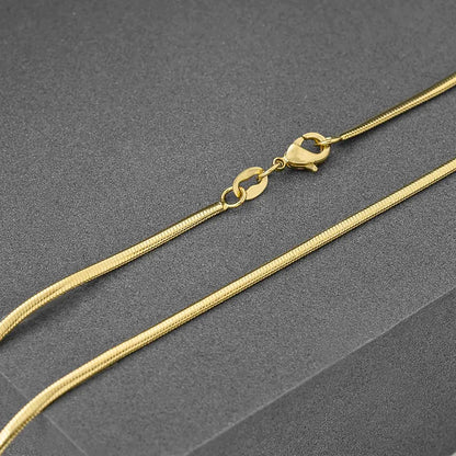 Cadena Serpiente 65 cm Oro Laminado 18K hombre