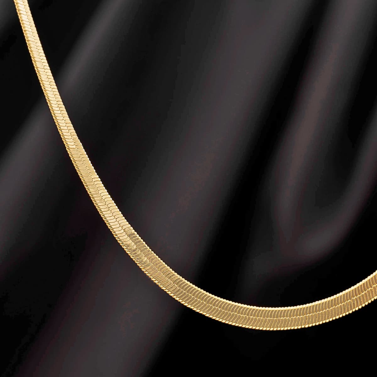 Cadena Tejido Egipcio Oro Laminado 18K - Vista producto