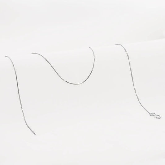 Cadena Veneciana 0,8 mm 45 cm Plata Ley 925 mujer