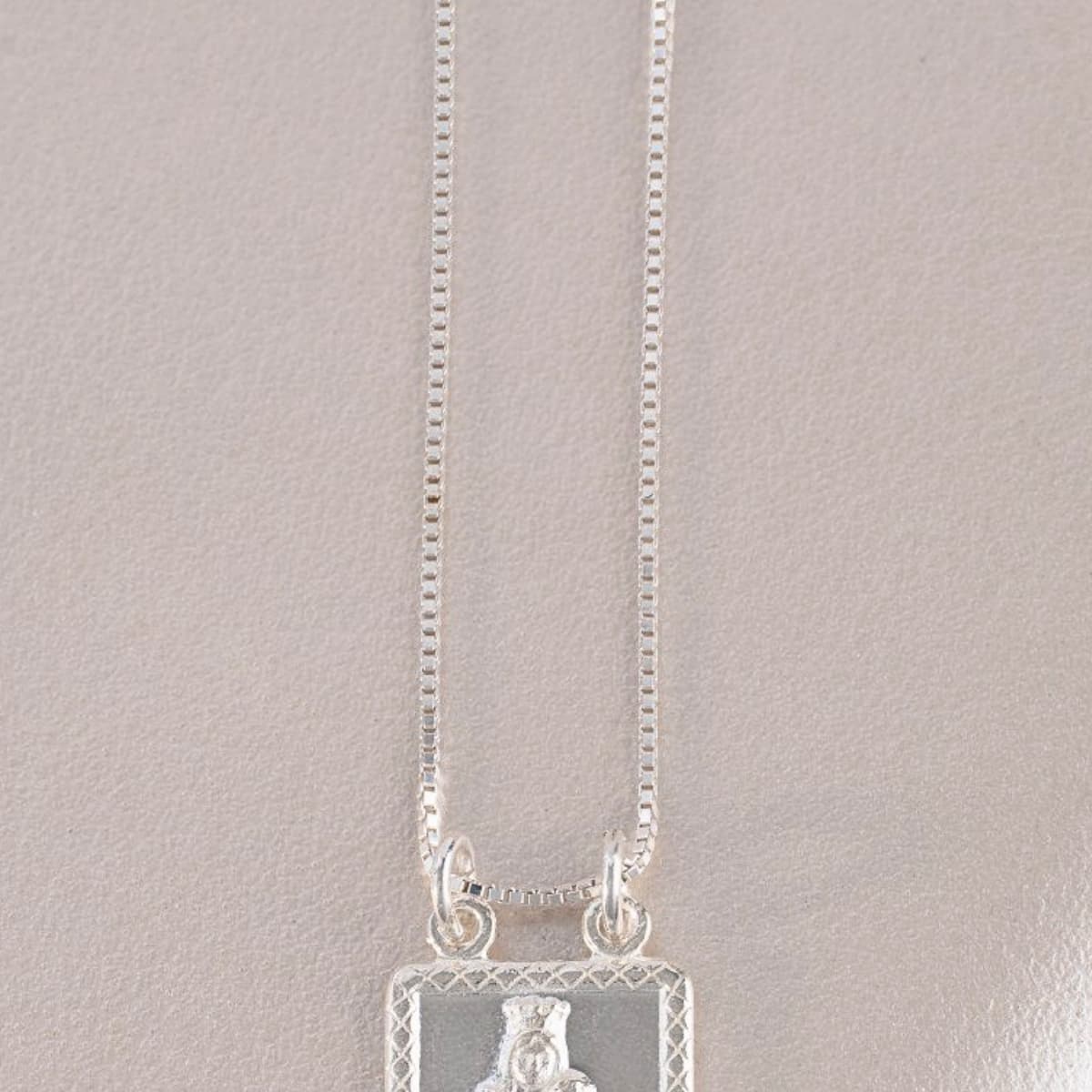 Cadena Veneciana Plata Ley 925 puesta mujer — NO INCLUYE DIJE