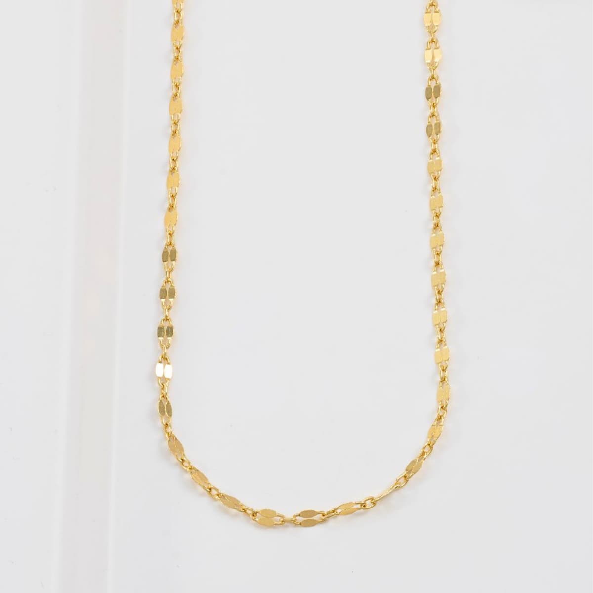 Cadena Espejo Cuadrada 65 cm Oro Laminado 18K | OM JOYERÍA