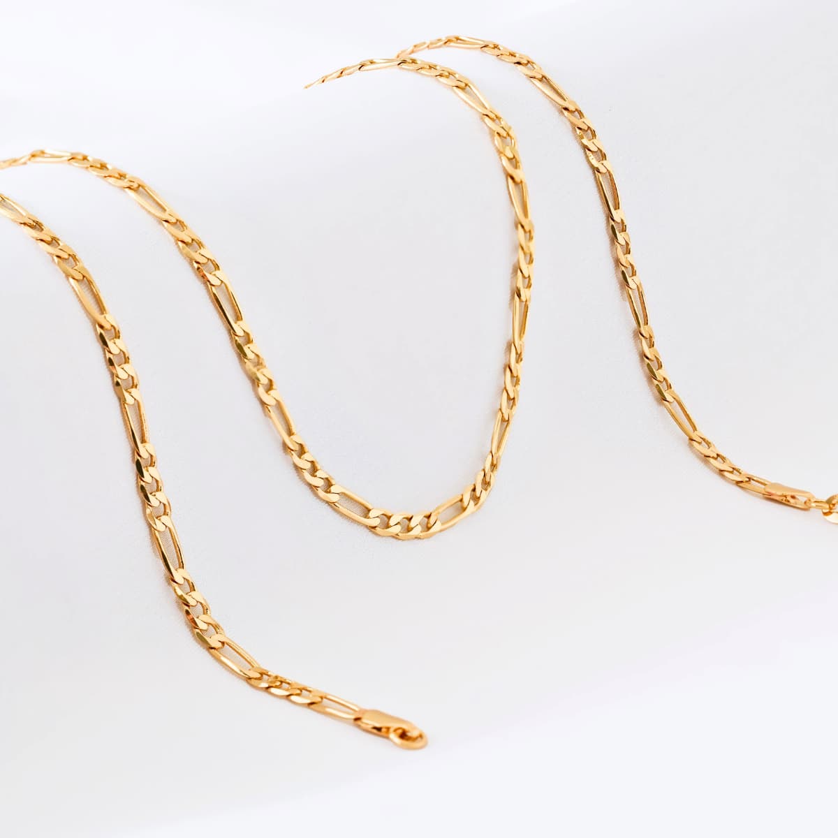 Cadena 3x1 Diamantada 3 mm 65 cm Oro Laminado 18K | OM JOYERÍA