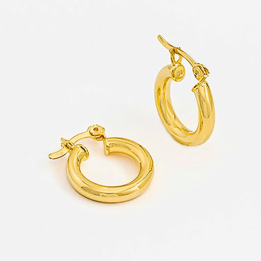 Candongas Tub 2 cm – Oro Laminado 18K | OM JOYERÍA