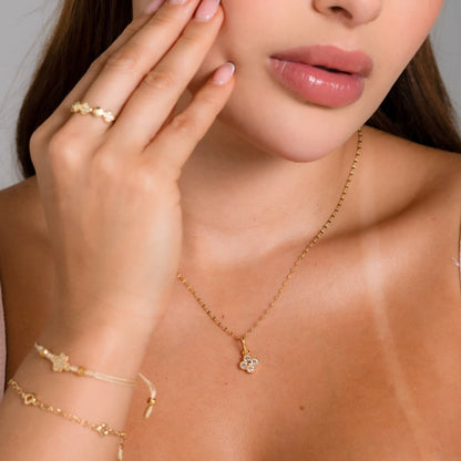 Dije Clover Motif – Oro Laminado 18K | OM JOYERÍA