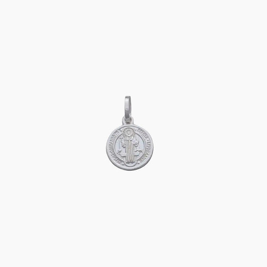 Dije San Benito 1,2 cm Plata Ley 925 detalle — NO INCLUYE CADENA