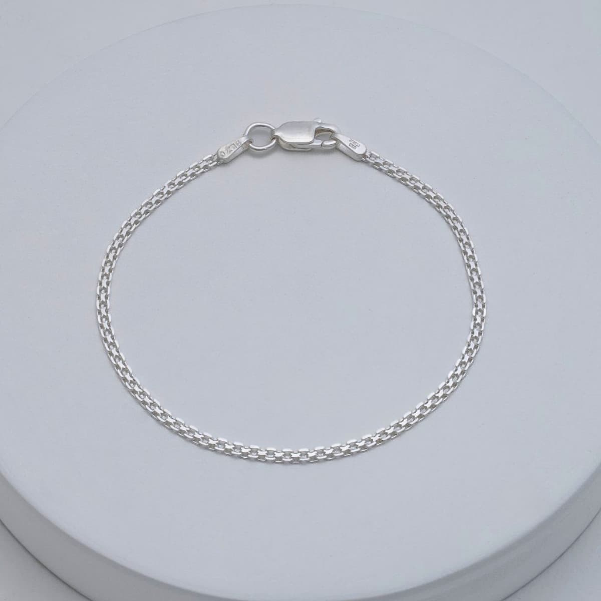 Pulsera China Plata Ley 925 2 mm exhibidor