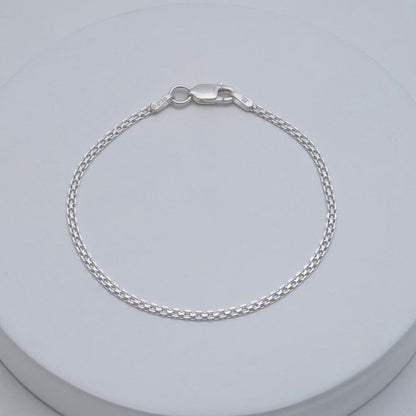 Pulsera China Plata Ley 925 2 mm exhibidor