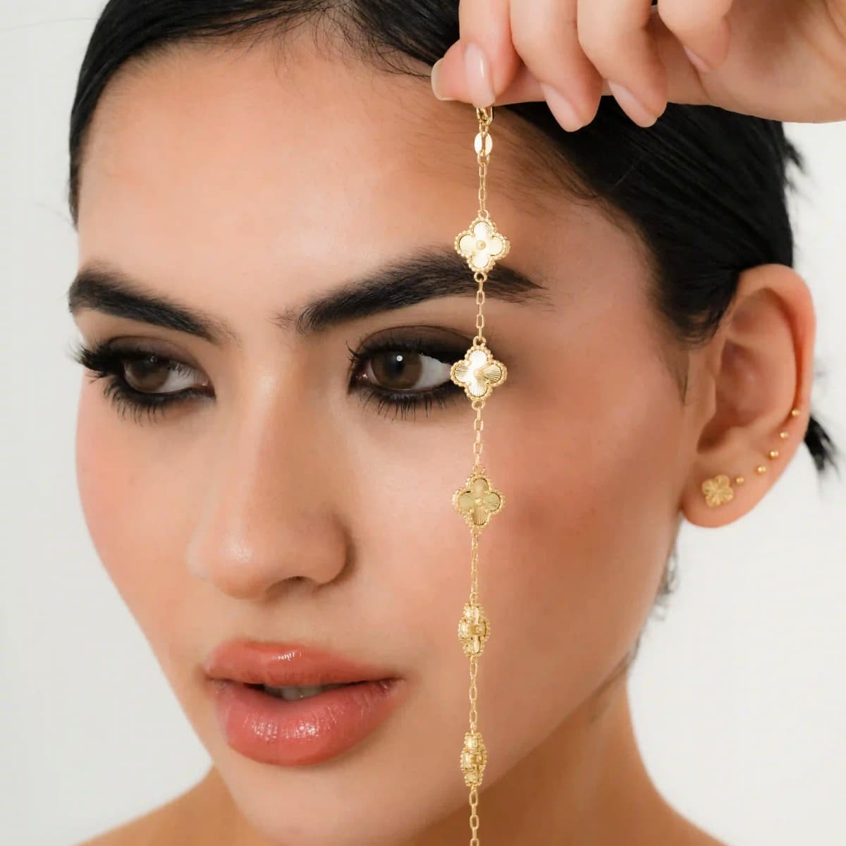 Pulsera Clover 1,2 cm – Oro Laminado 18K | OM JOYERÍA