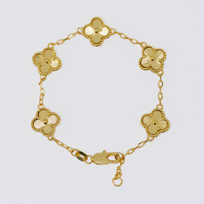 Pulsera Clover 1,2 cm – Oro Laminado 18K | OM JOYERÍA