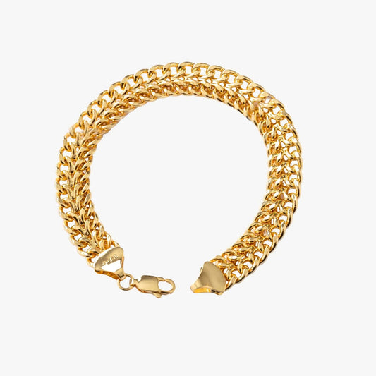 Pulsera Franco 20 cm Oro Laminado 18K | OM JOYERÍA