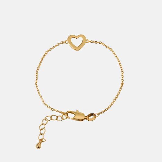 Pulsera Heart Oro Laminado 18K | OM JOYERÍA