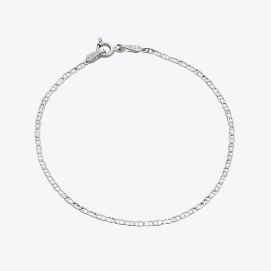 Pulsera Marine 1,5 mm Plata Ley 925 fondo blanco