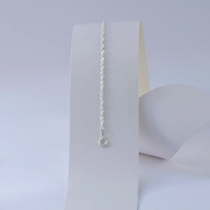 Pulsera Singapur Plata Ley 925 exhibidor