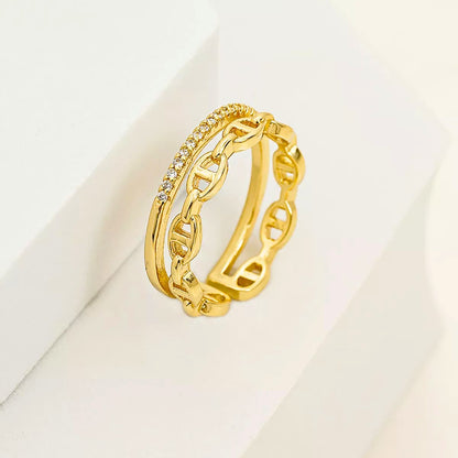 Anillo Gucci Ajustable – Oro Laminado 18K | OM JOYERÍA
