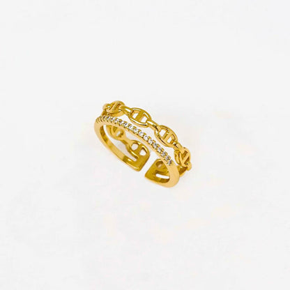 Anillo Gucci Ajustable – Oro Laminado 18K | OM JOYERÍA