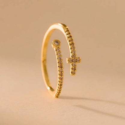 Anillo Luxe Ajustable – Oro Laminado 18K | OM JOYERÍA
