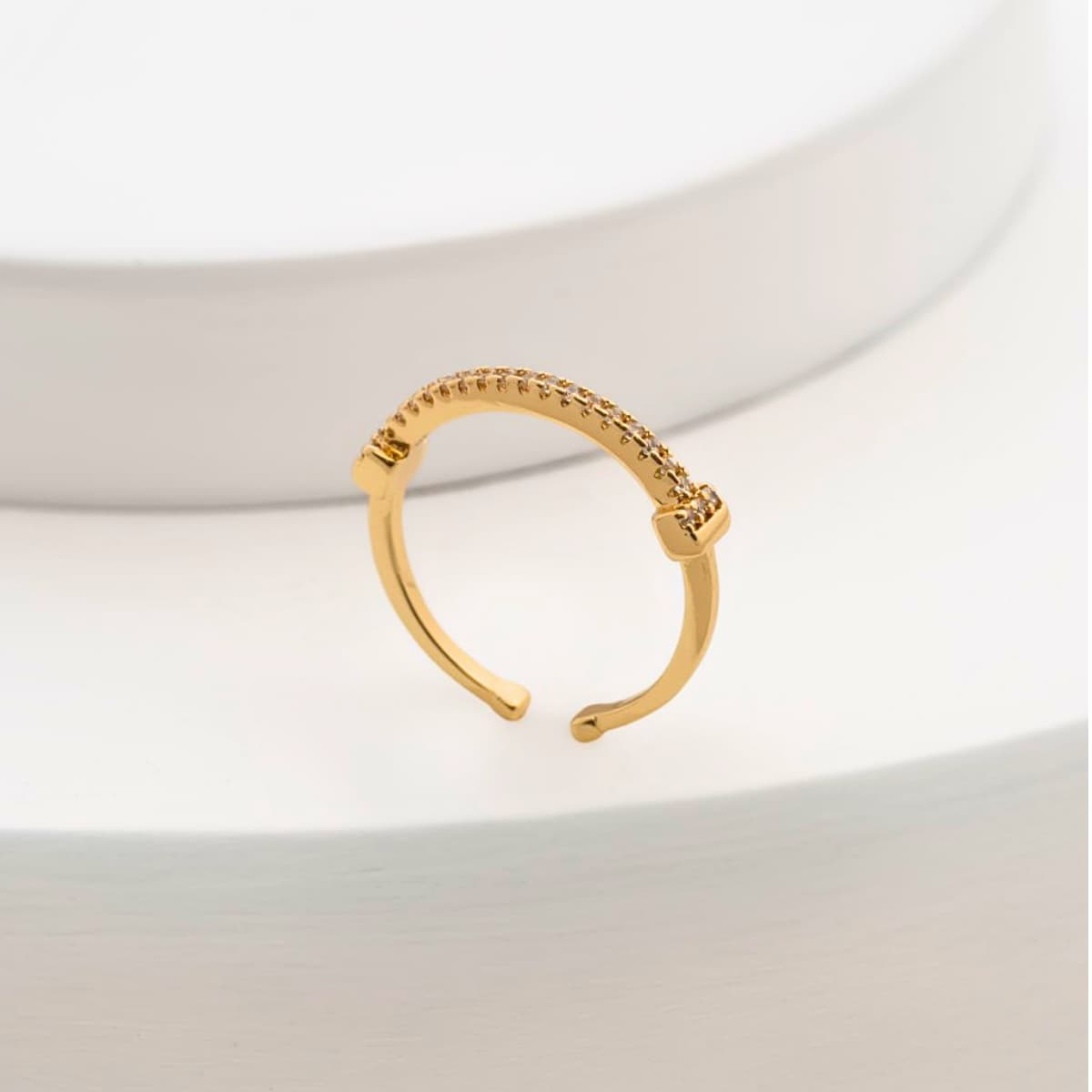 Anillo Flicker Ajustable – Oro Laminado 18K | OM JOYERÍA