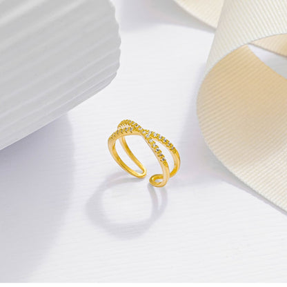 Anillo Winter Ajustable – Oro Laminado 18K | OM JOYERÍA