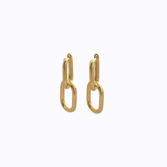 Candongas Classic Link 24 mm – Oro Laminado 18K | OM JOYERÍA