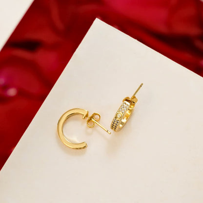 Semicandongas CT My Love Circonias – Oro Laminado 18K | OM JOYERÍA