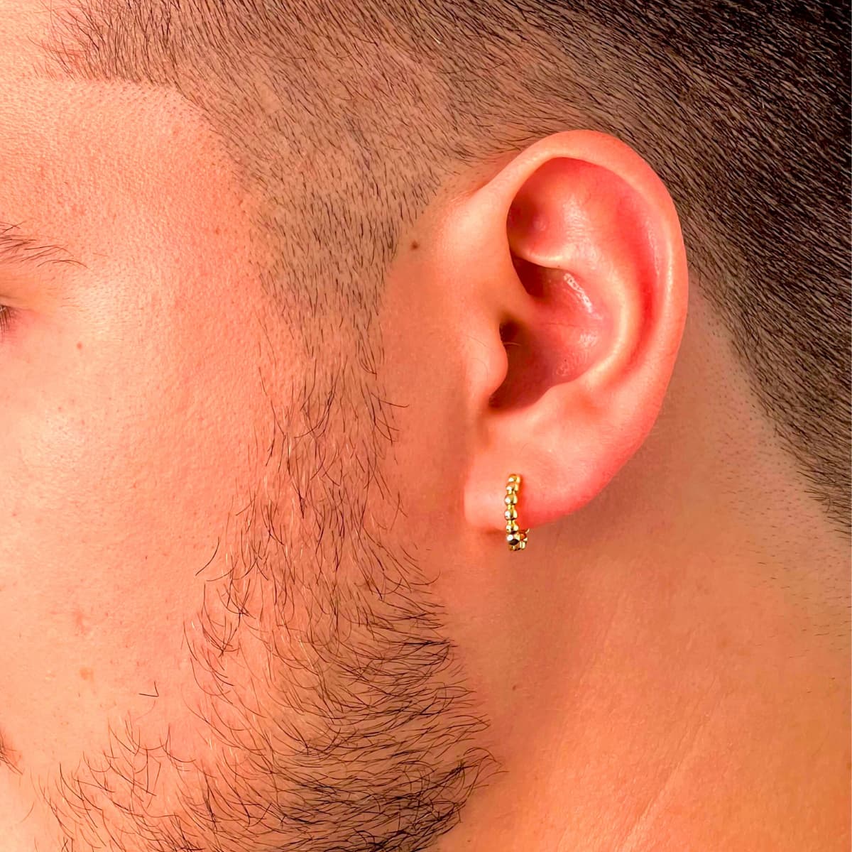 Aretes Candongas Esfera – Oro Laminado 18K | OM JOYERÍA