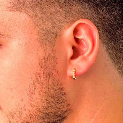 Aretes Candongas Esfera – Oro Laminado 18K | OM JOYERÍA