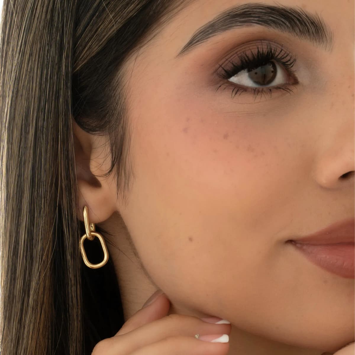 Candongas Classic Link 24 mm – Oro Laminado 18K | OM JOYERÍA