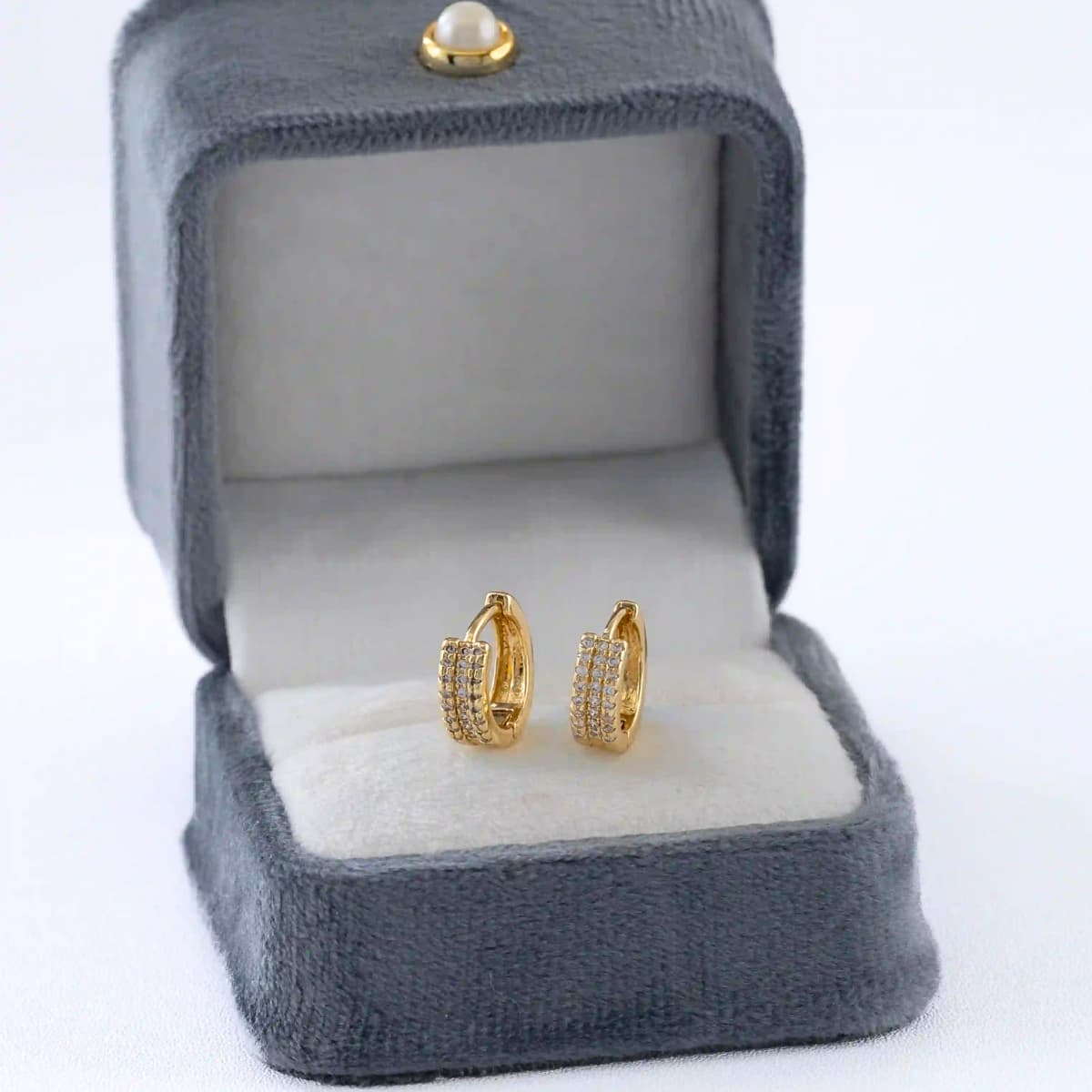 Candongas Shine 14 mm – Oro Laminado 18K | OM JOYERÍA