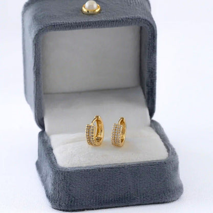 Candongas Shine 14 mm – Oro Laminado 18K | OM JOYERÍA