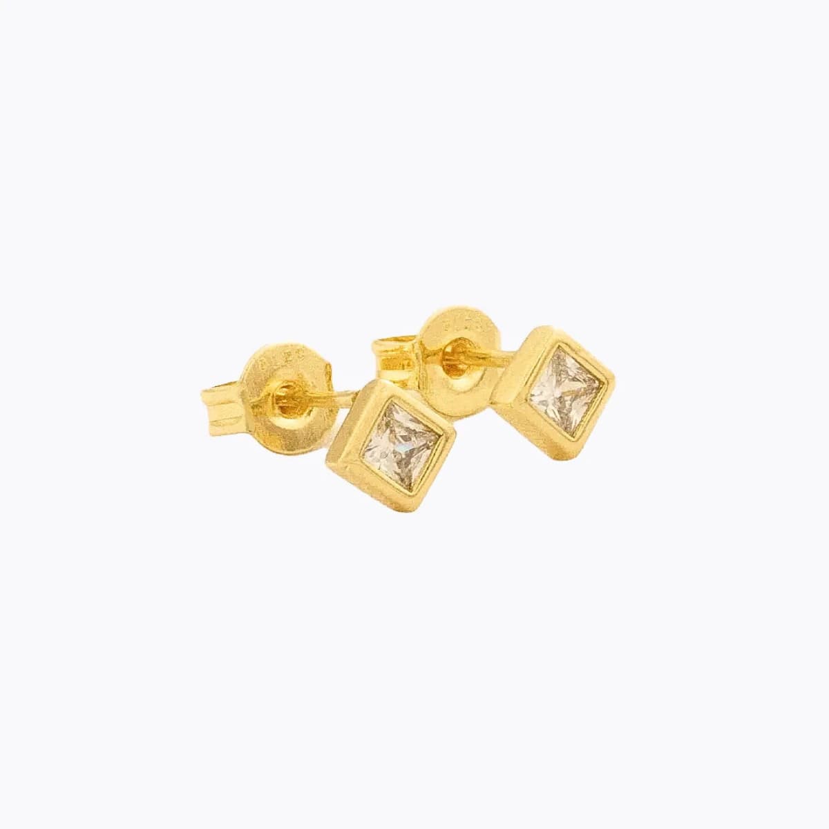 Aretes Topos Éclat 4 mm – Oro Laminado 18K | OM JOYERÍA