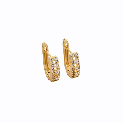 Candongas Parallel Circones 14 mm – Oro Laminado 18K | OM JOYERÍA