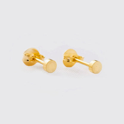 Aretes Topos Sol  – Oro Laminado 18K | OM JOYERÍA