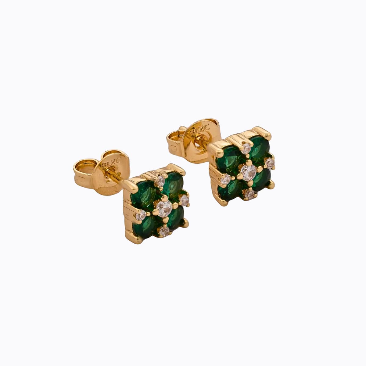 Aretes Fleur Impériale – Oro Laminado 18K | OM JOYERÍA
